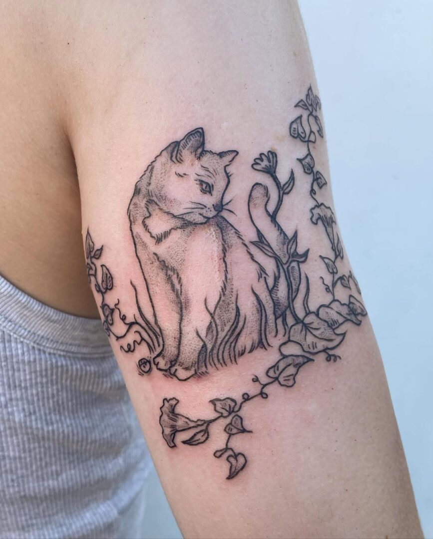 20 Cat Tattoo Ideas To Celebrate Your Furry Friend(s)