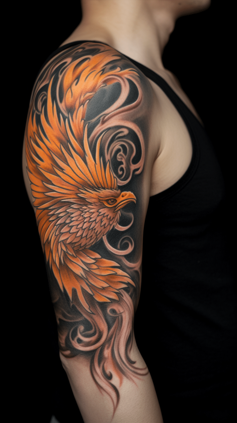 Unique Phoenix Bird Tattoo Designs For Men Symbolism And Stunning Styles