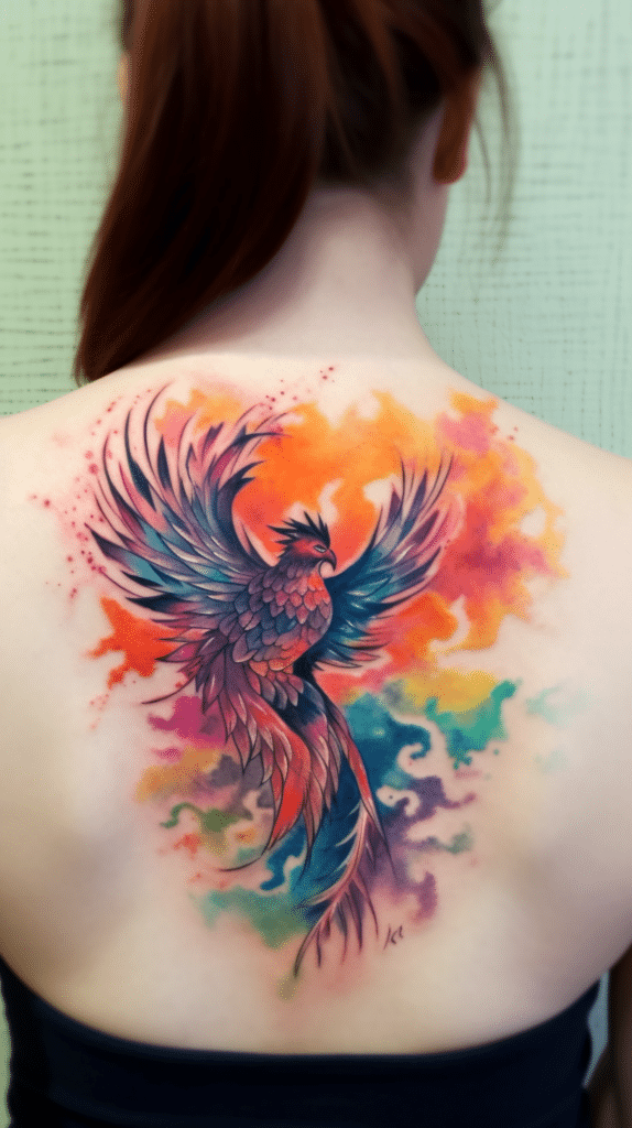 24 étonnants motifs de tatouage d'oiseau phénix pour un nouveau départ
