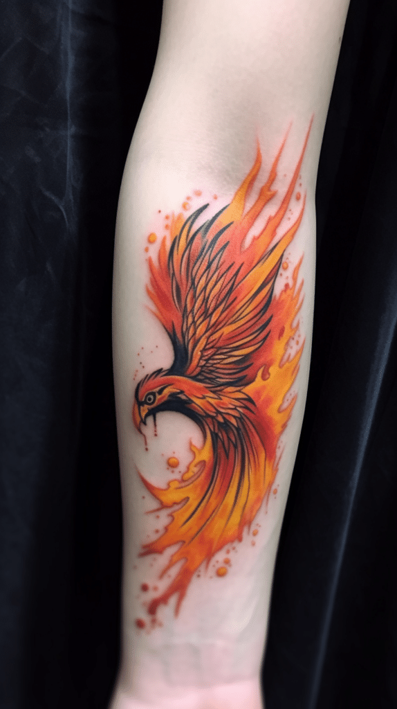 24 Erstaunliche Phoenix Vogel Tattoo Designs für einen Neuanfang