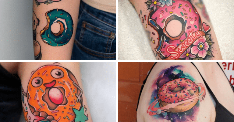 25 Donut Tattoo Ideen für die süßeste Tinte überhaupt