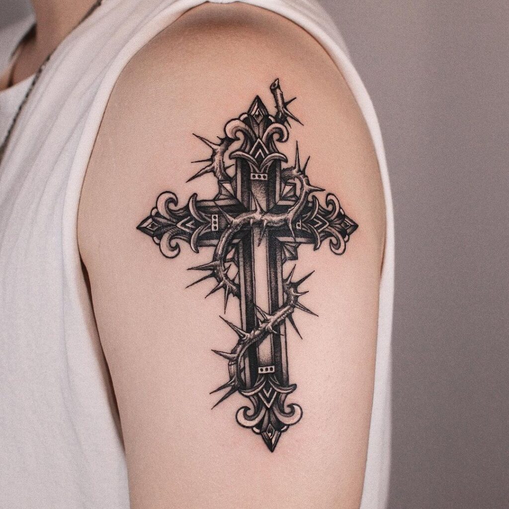 26 Simple Cross Tattoo Designs As An Ode To Your Faith