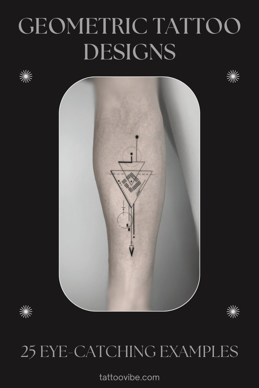 Disegni di tatuaggi geometrici: 25 esempi accattivanti
