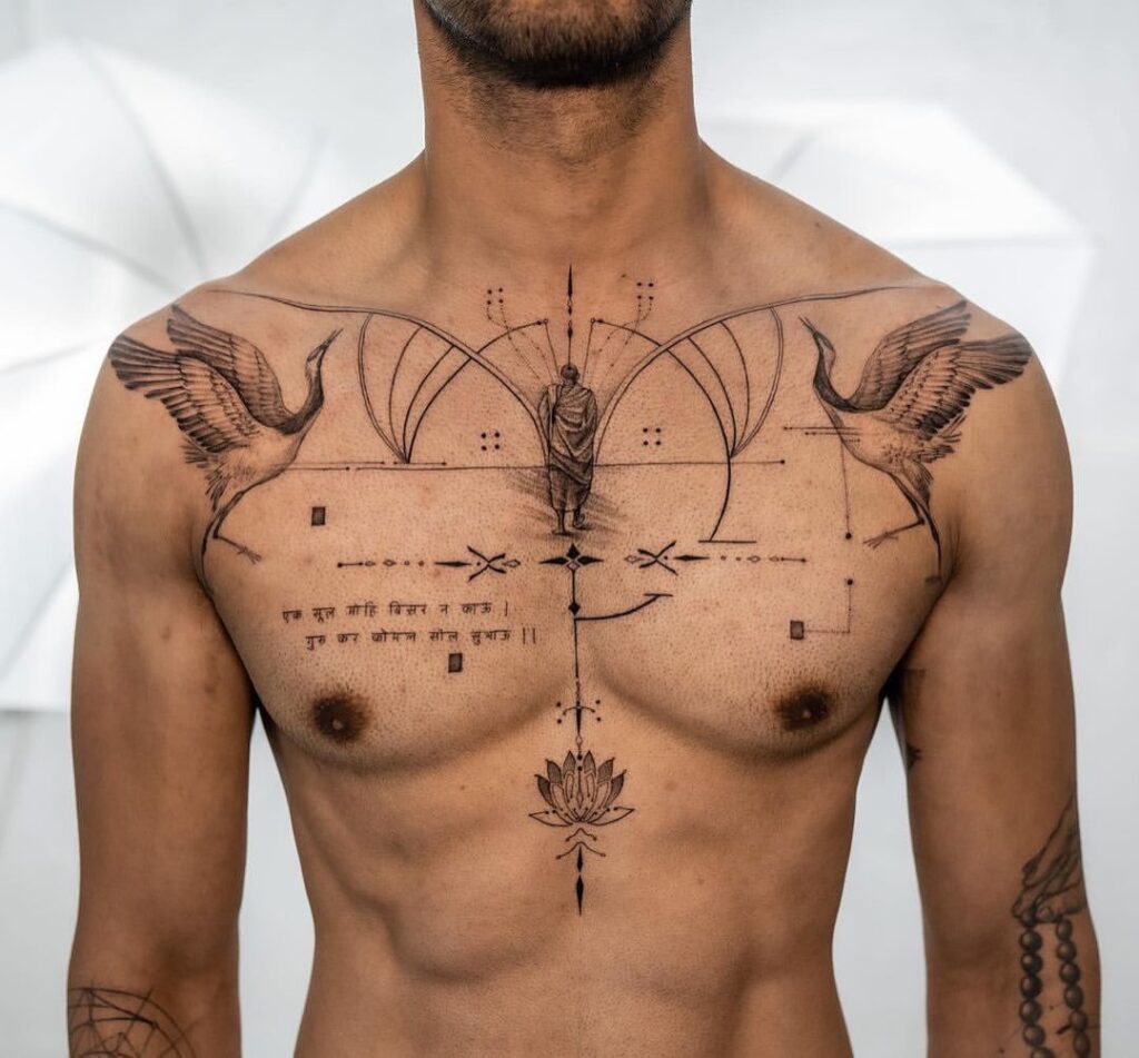 Desenhos de tatuagens geométricas: 25 exemplos apelativos
