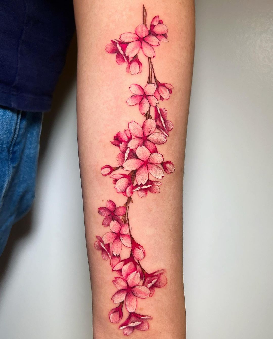 24 Cherry Blossom Tattoos For The Fragile Beauty Of Nature