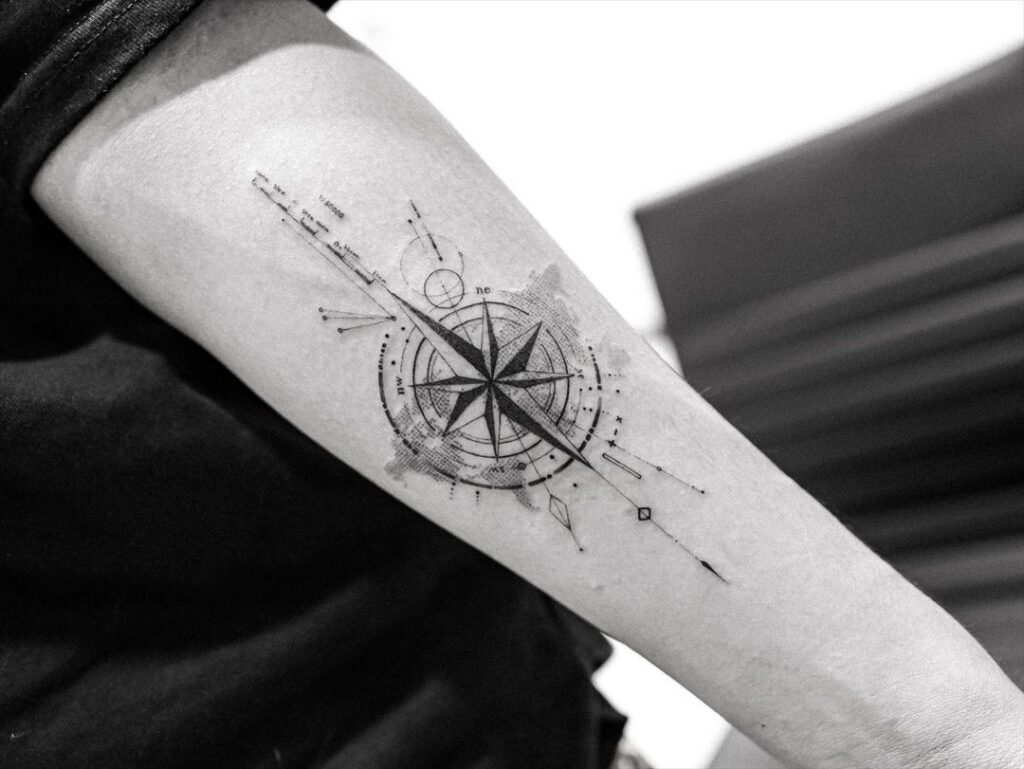 26 Compass Tattoo Ideas For The Traveler Within You