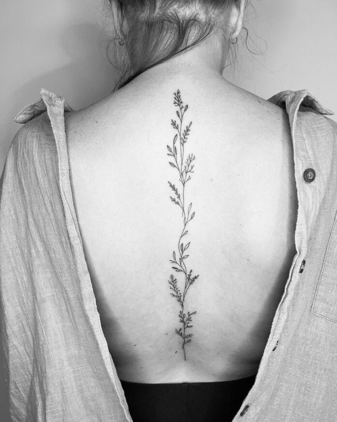 22 Intricate Ideas For Your Vine Back Tattoo