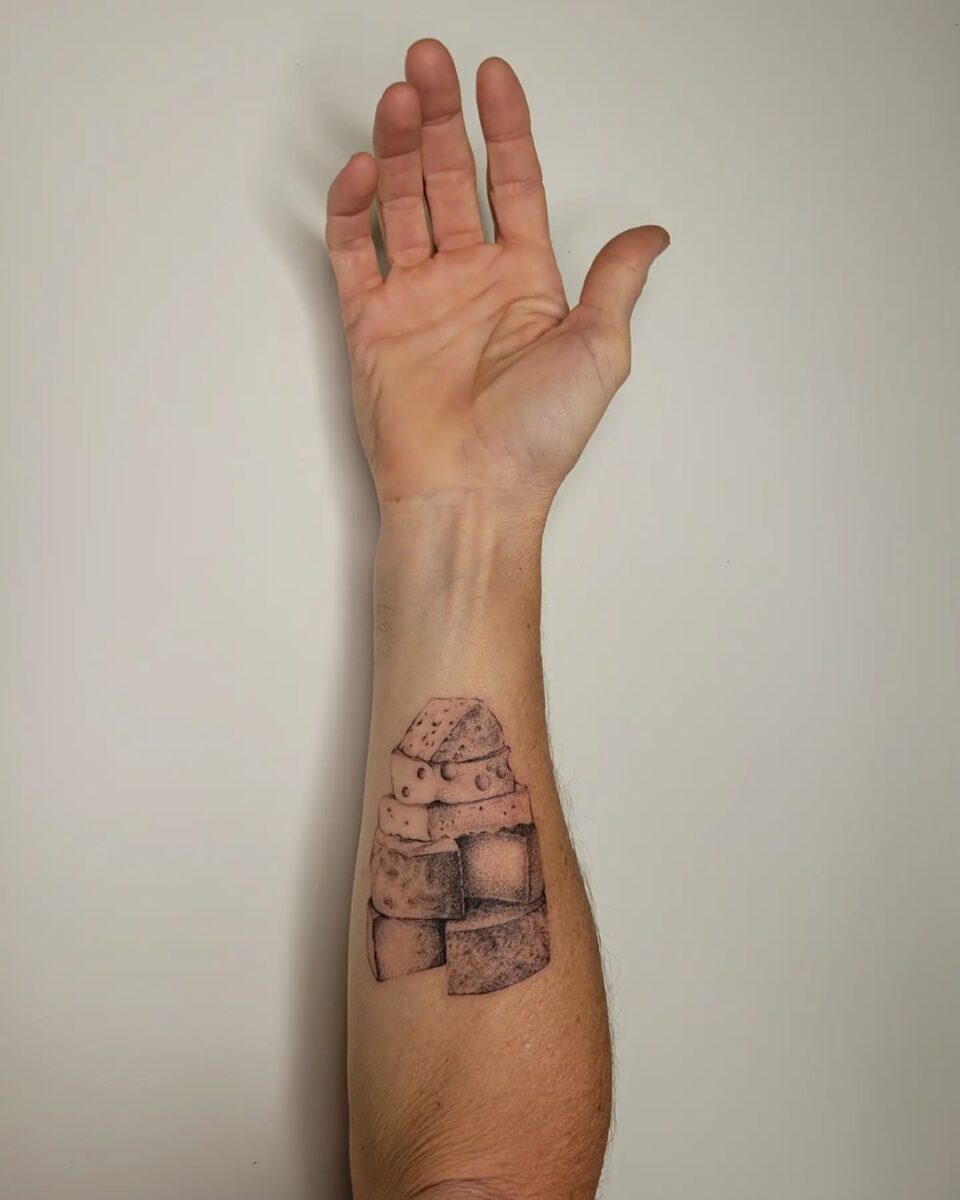 20 Charming Cheese Tattoos That Are Up To No Gouda