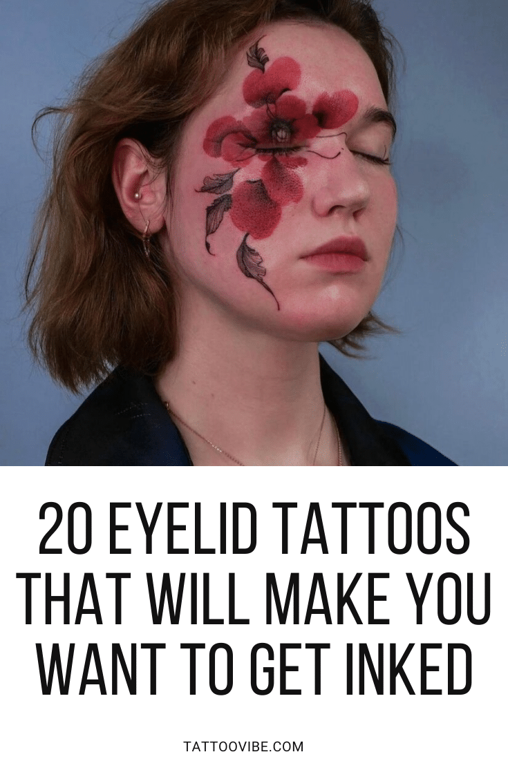 20 tatuajes de párpados que te harán querer tatuarte