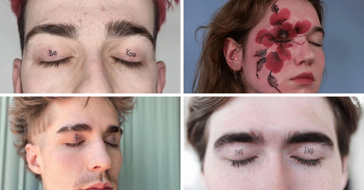 20 Augenlid-Tattoos, die Lust auf eine Tätowierung machen