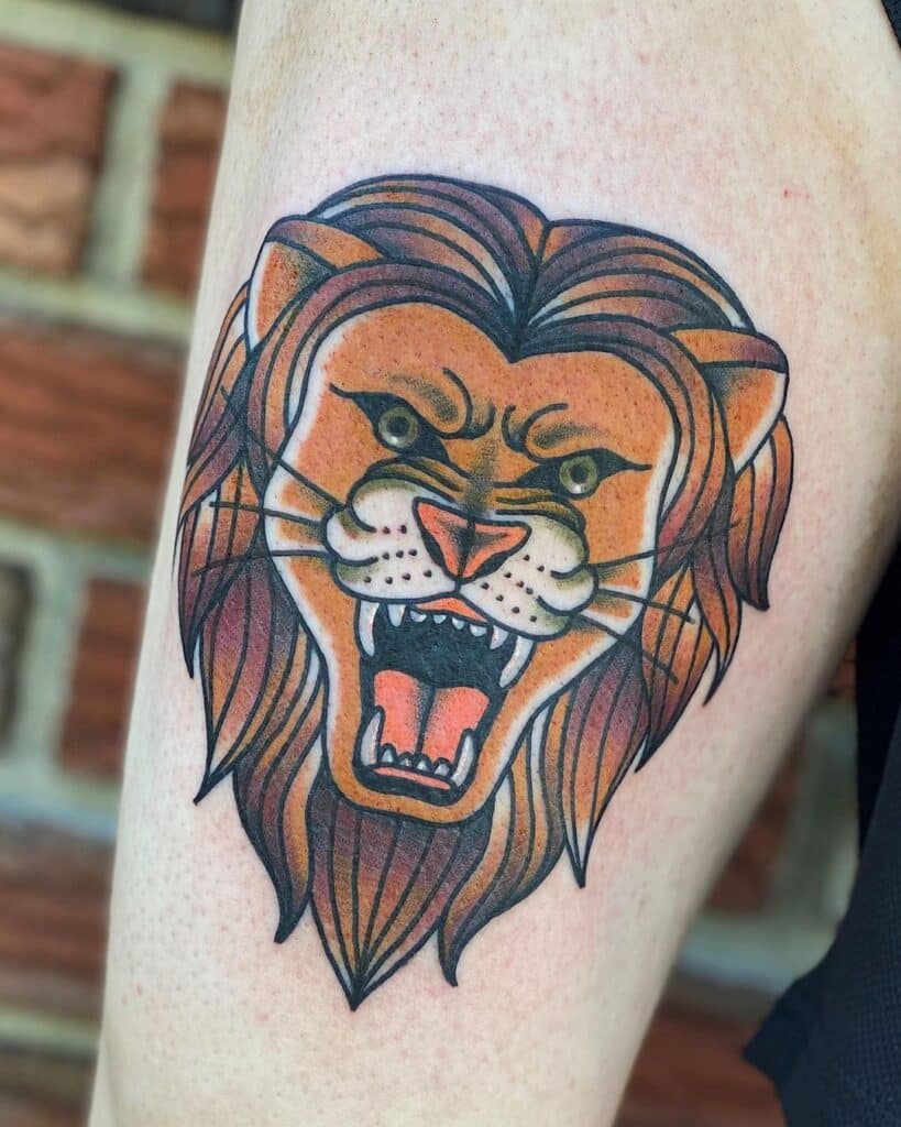 20 ideas de tatuajes de leones para recordarte lo fuerte que eres