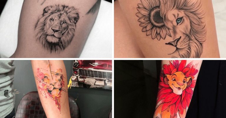 20 idées de tatouage de lion pour vous rappeler à quel point vous êtes fort