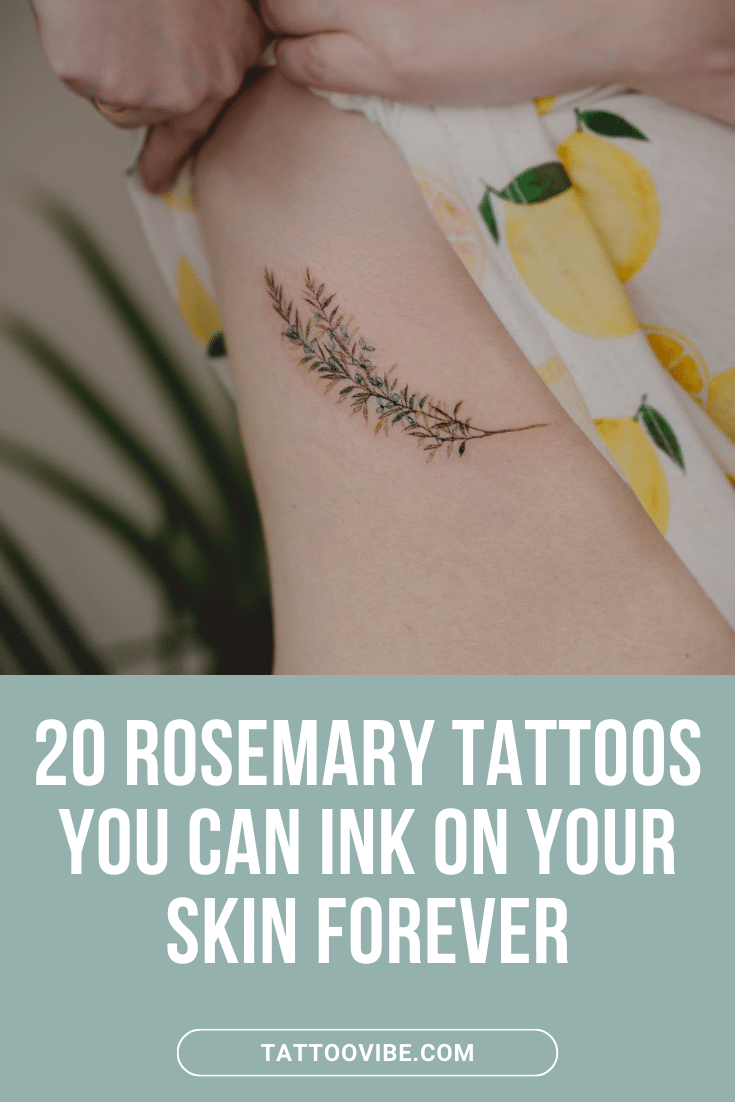 20 tatuajes de romero que puedes tatuarte en la piel para siempre