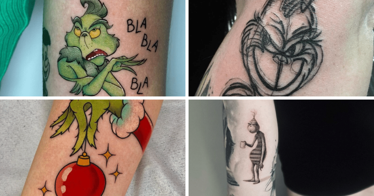 21 meilleures idées de tatouage du Grinch pour vous mettre dans l'esprit des fêtes