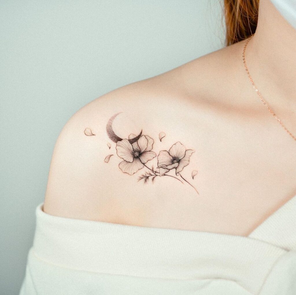 22 Hübsche Mohnblumen-Tattoos, bei denen wir nicht aufhören können zu starren