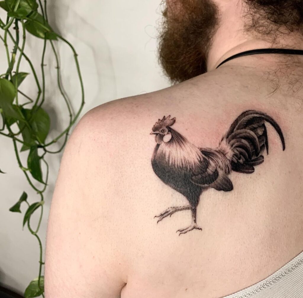 22 Revolutionäre Hahn-Tattoos, die Sie nicht bereuen werden