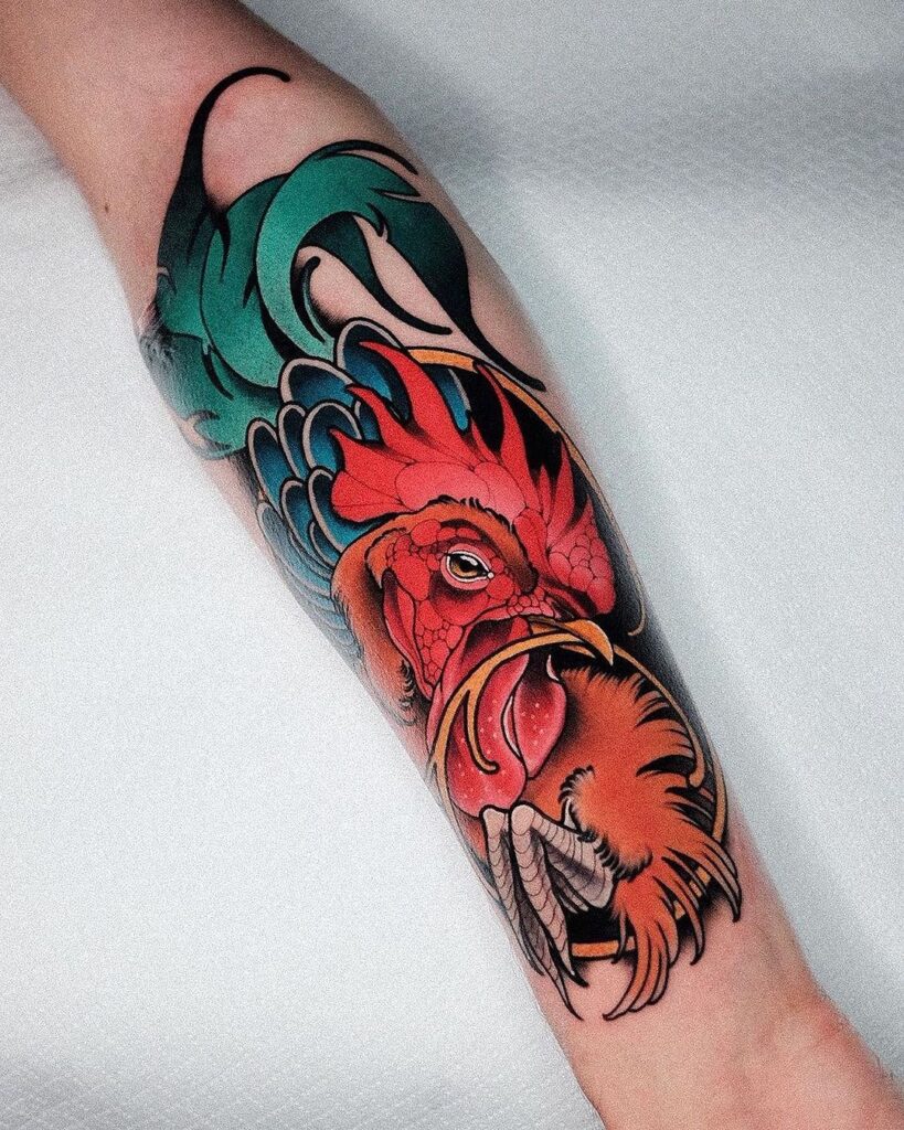 22 Revolutionary Rooster Tattoos You Won't Regret Getting