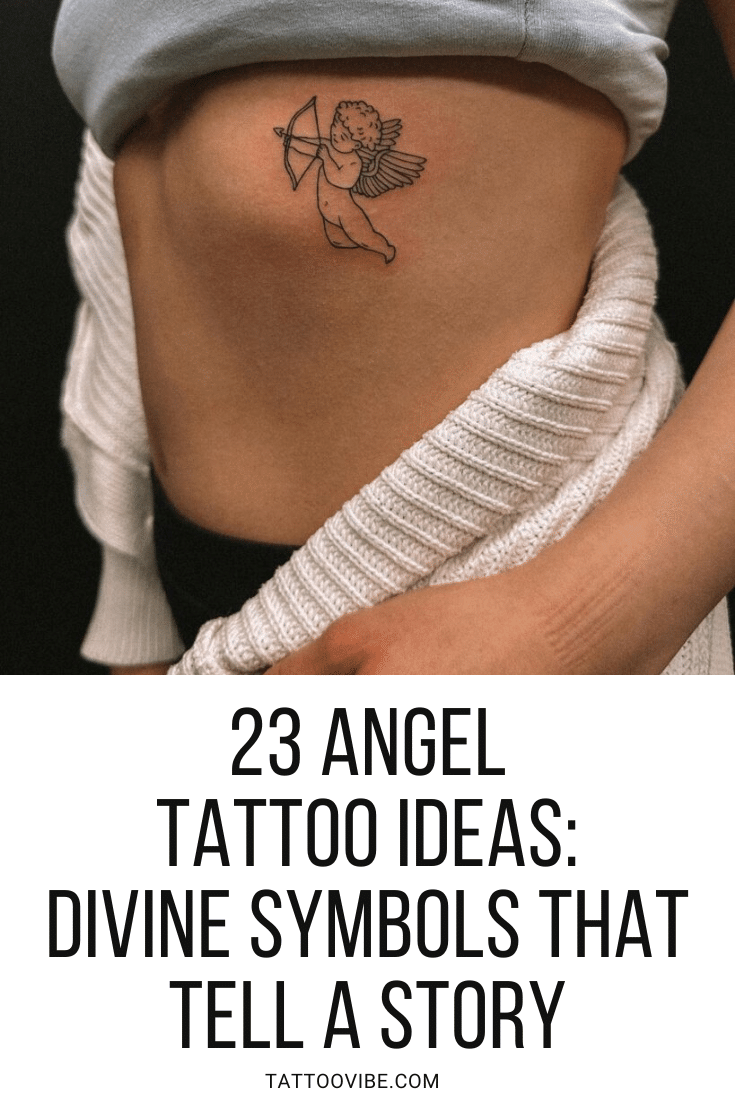 23 idées de tatouage d'ange : Des symboles divins qui racontent une histoire