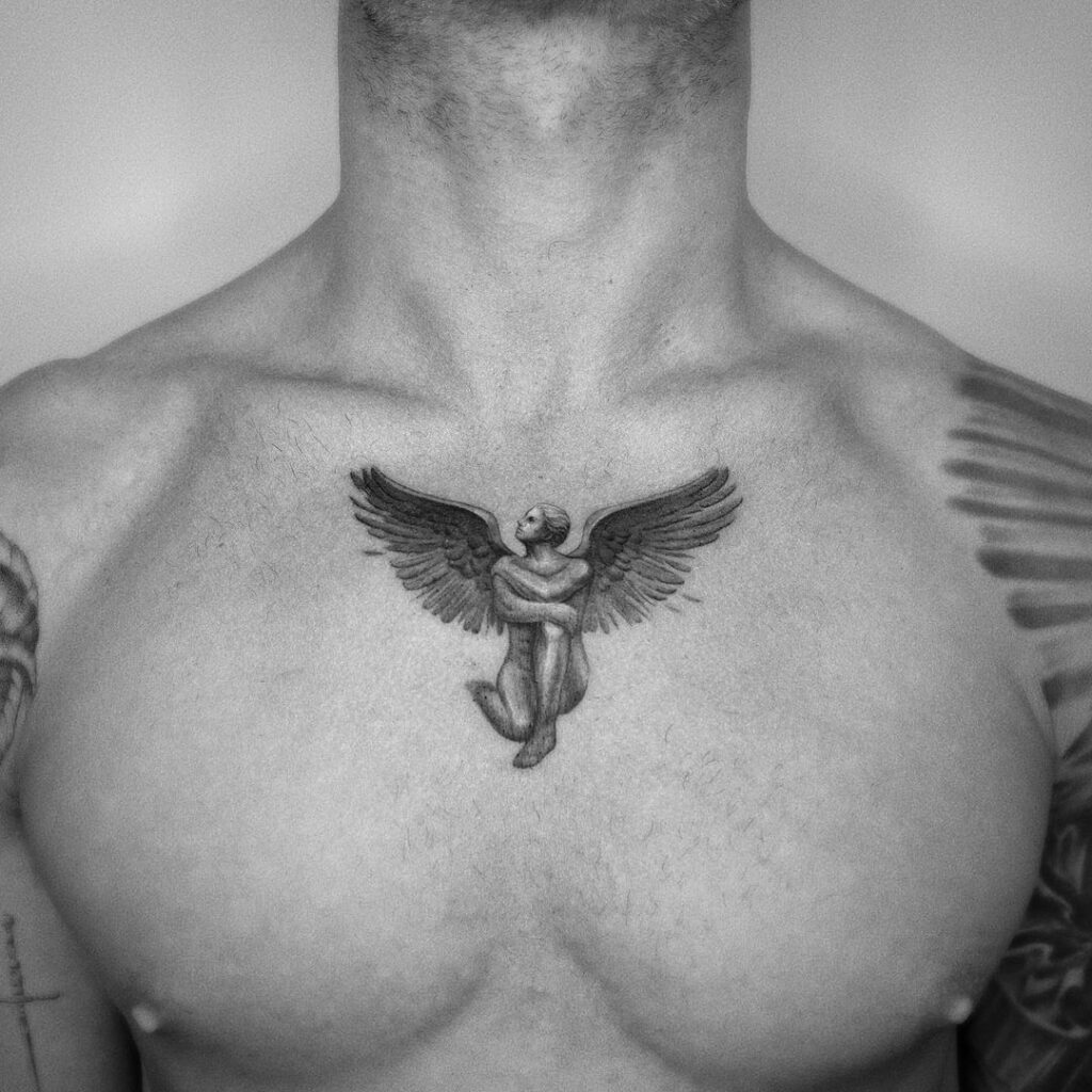 23 Ideen für Engel-Tattoos: Göttliche Symbole, die eine Geschichte erzählen