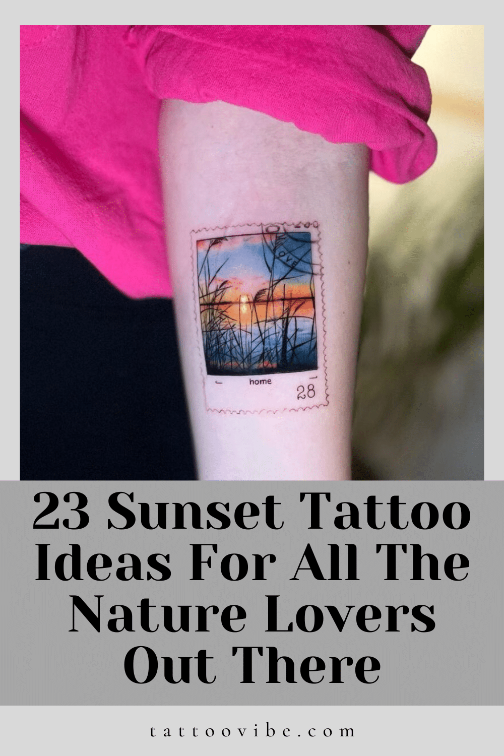 23 Sunset Tattoo Ideas For All The Nature Lovers Out There