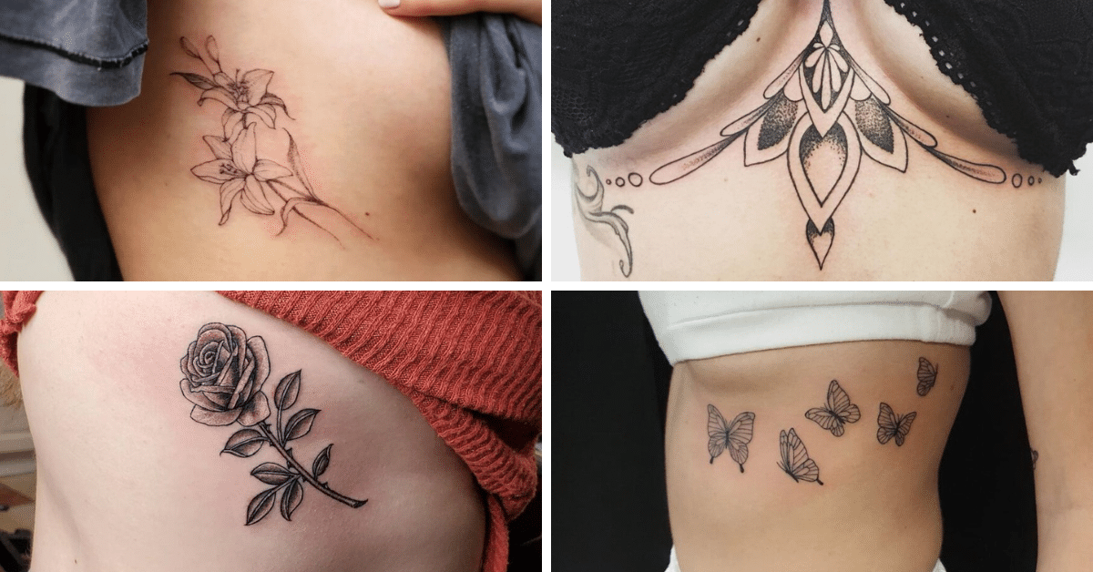 23 Unter Brust Tattoo Ideen für die mutigsten Frauen