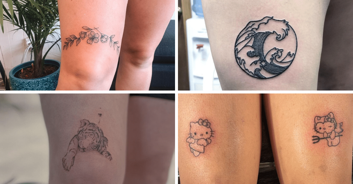 24 diseños de tatuajes por encima de la rodilla que son hermosos e inspiradores
