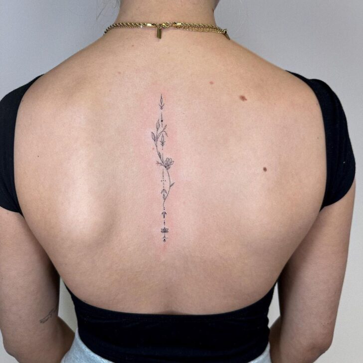 24 Cute Spine Tattoos That Are Ink Credibly Trendy