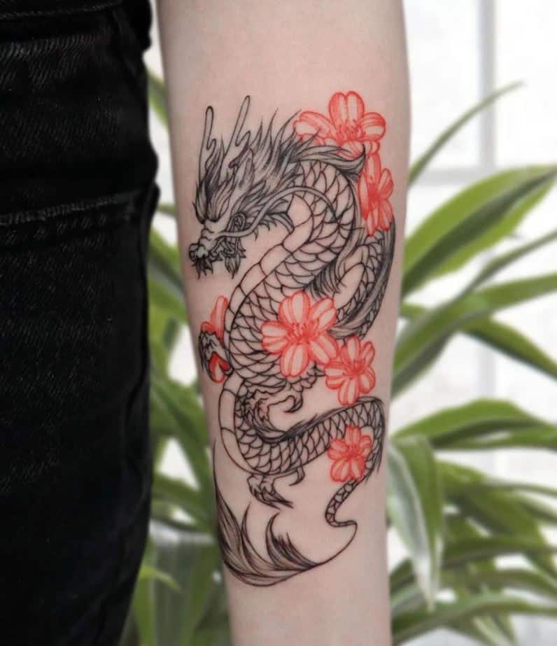 24 ideias de tatuagens de dragão para libertar o poder dentro de si