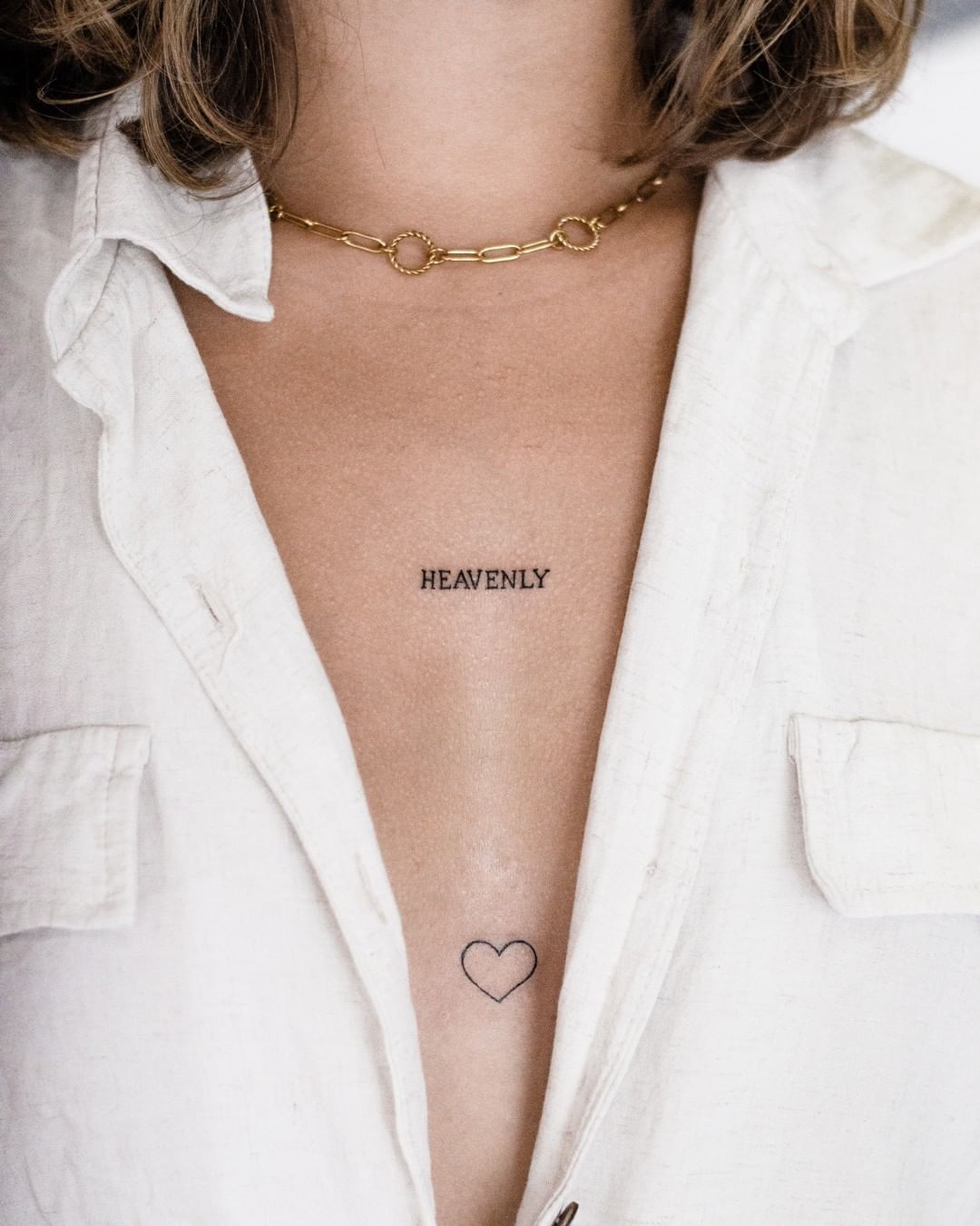 24 Fiery Middle Chest Tattoos For Females To Try Right Now