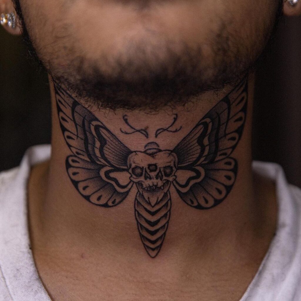 25 Fierce Front-Neck Tattoos That Will Blow Your Mind