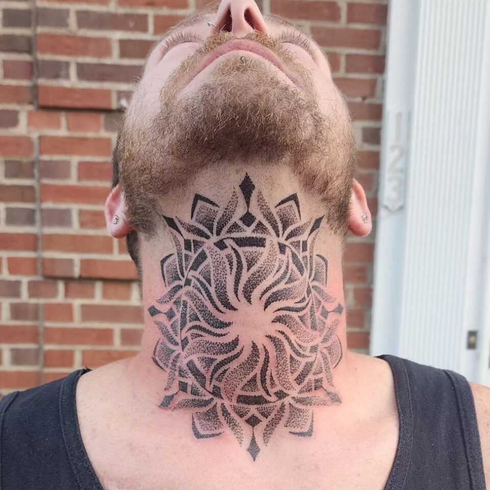 25 Fierce Front-Neck Tattoos That Will Blow Your Mind