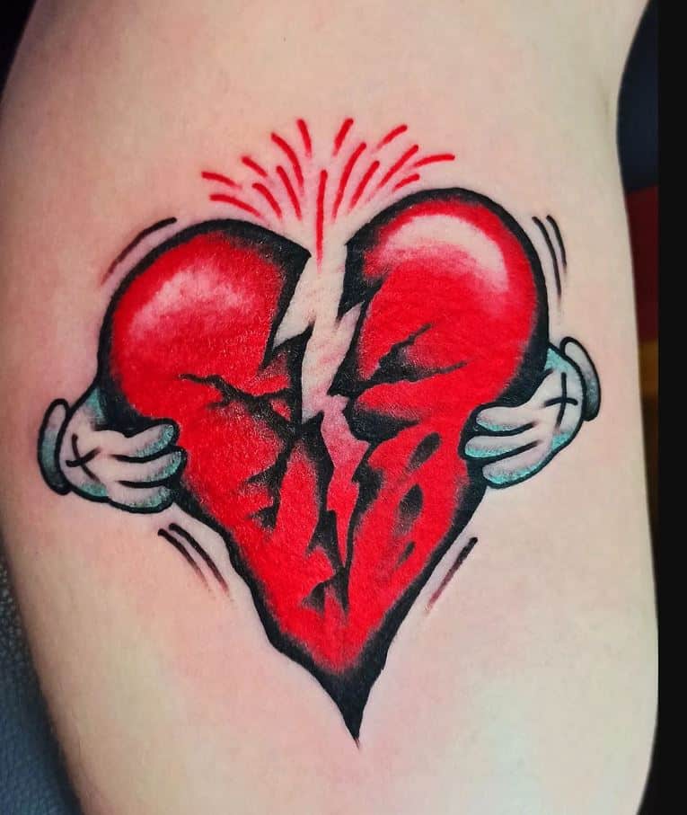 25 Heartbreak Tattoo Ideas To Share Your Feelings
