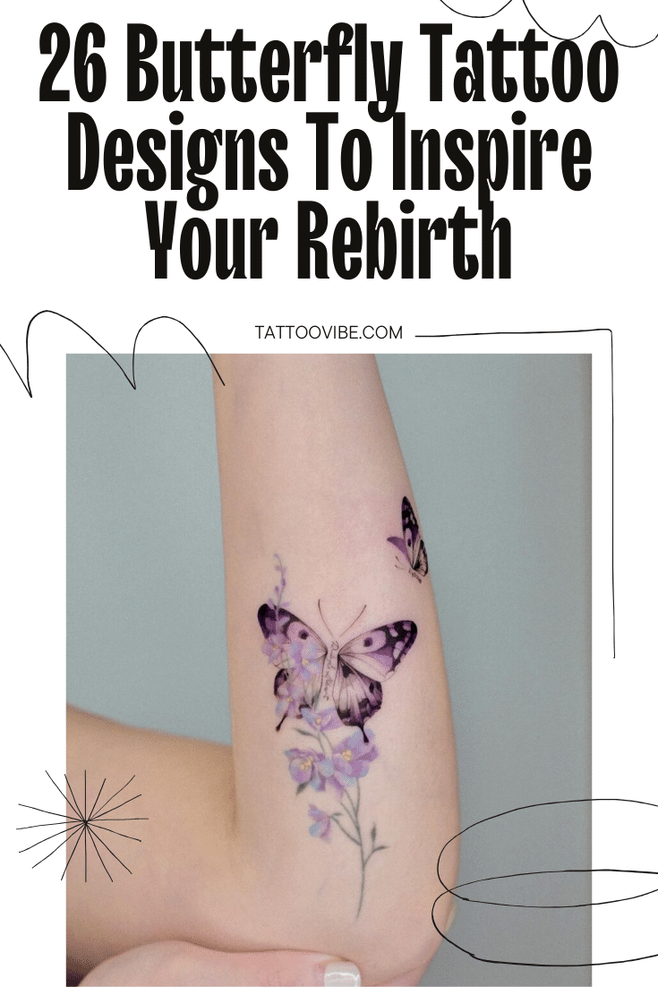 26 conceptions de tatouage de papillon pour inspirer votre renaissance