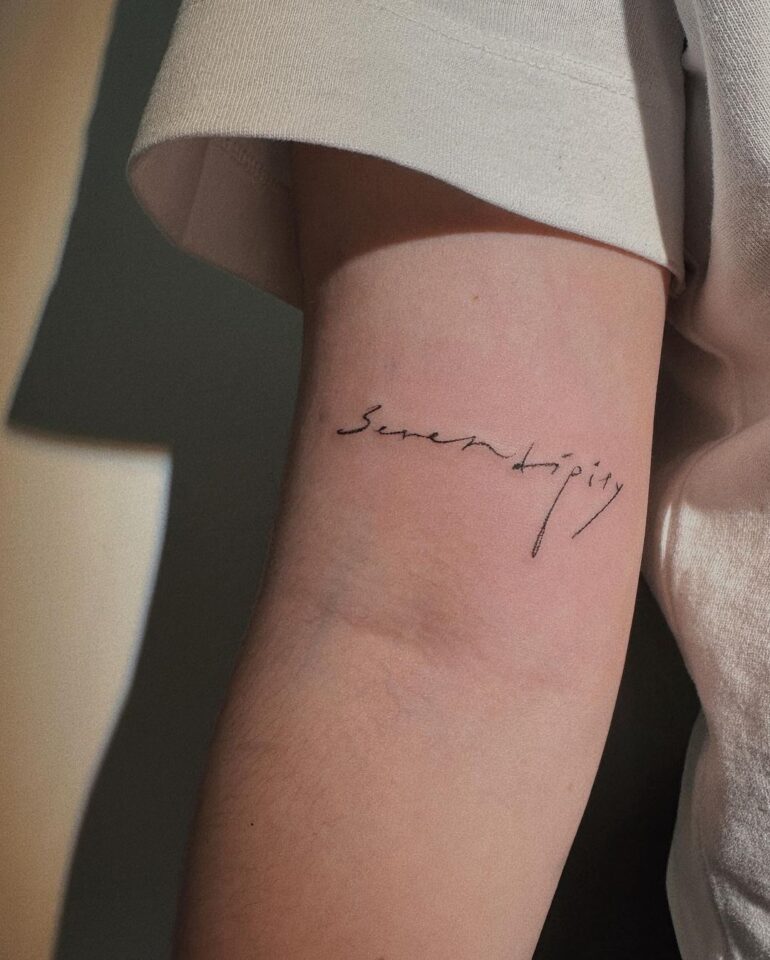 One Word Script Tattoo 26 One-Word Tattoos That Attest To The Power Of Simplicity