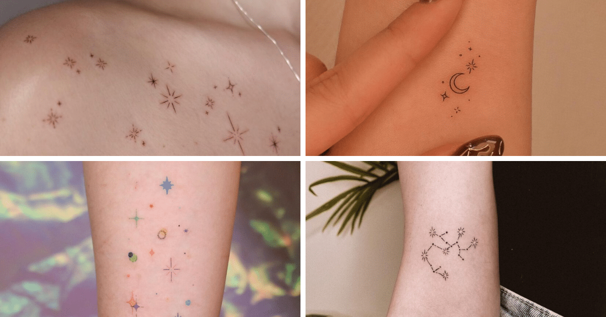26 motifs de tatouage étincelants pour trouver votre inspiration stellaire