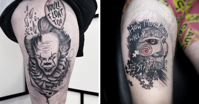 28 Creepy Horror Movie Tattoo Ideas For The Lovers Of Gore