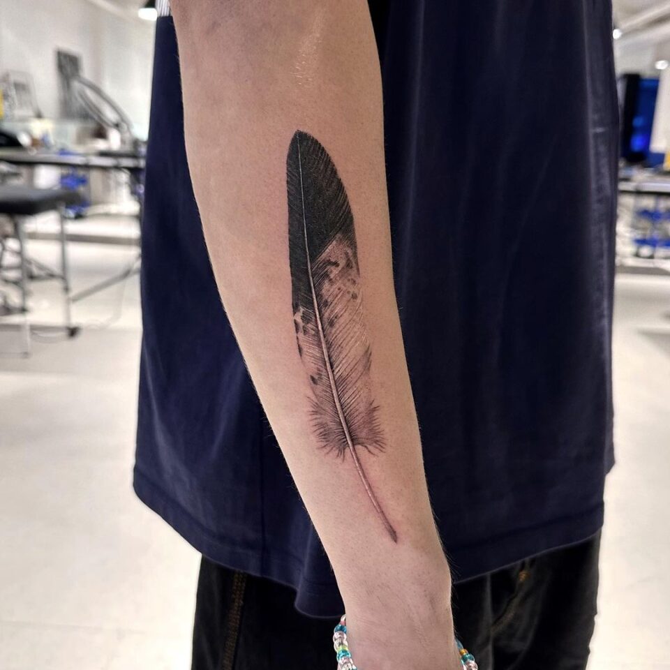 Simple And Symbolic, 24 Feather Tattoo Ideas To Inspire You