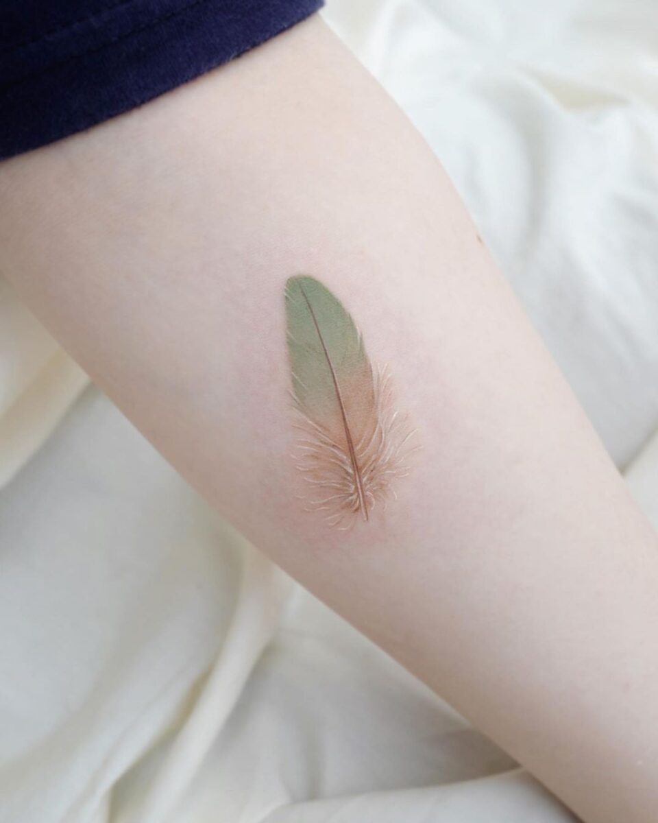Simple And Symbolic, 24 Feather Tattoo Ideas To Inspire You