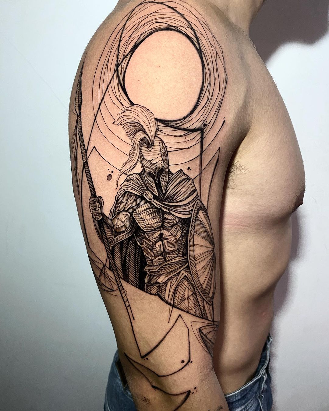 23 Warrior Tattoo Sleeve Ideas To Cope With Hardships