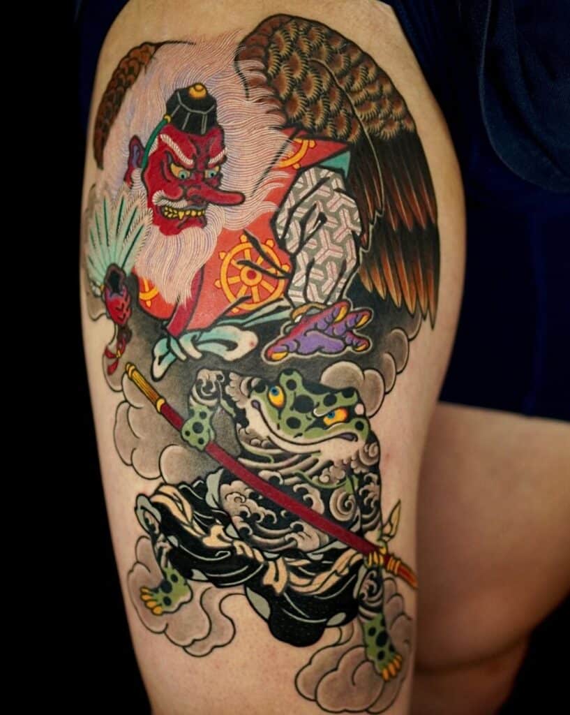 24 Frog Tattoo Designs For Your Protective Familiar