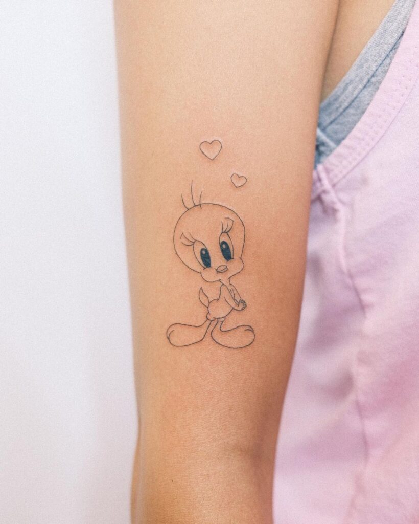 24 Tweety Bird Tattoo-Ideen zur Erinnerung an deine Kindheit