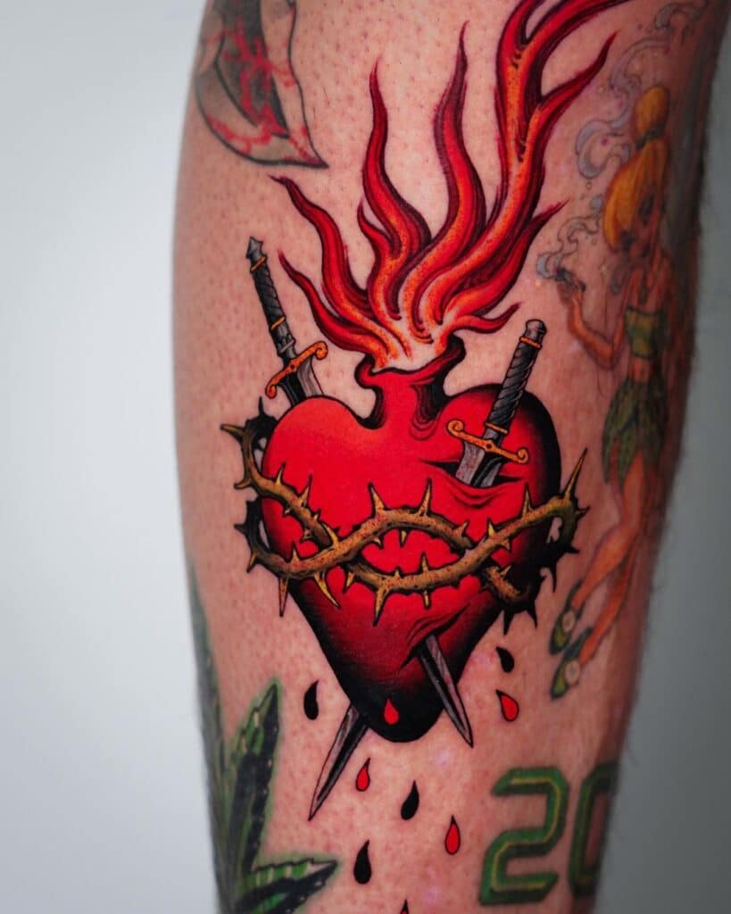 27 tatouages du cœur sacré pour symboliser votre dévotion