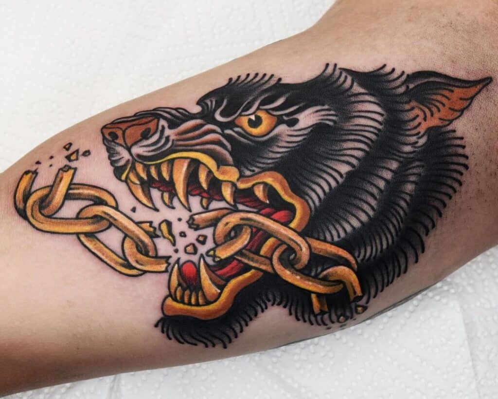23 Wolf-Tattoos für Männer und ihre starke Hingabe