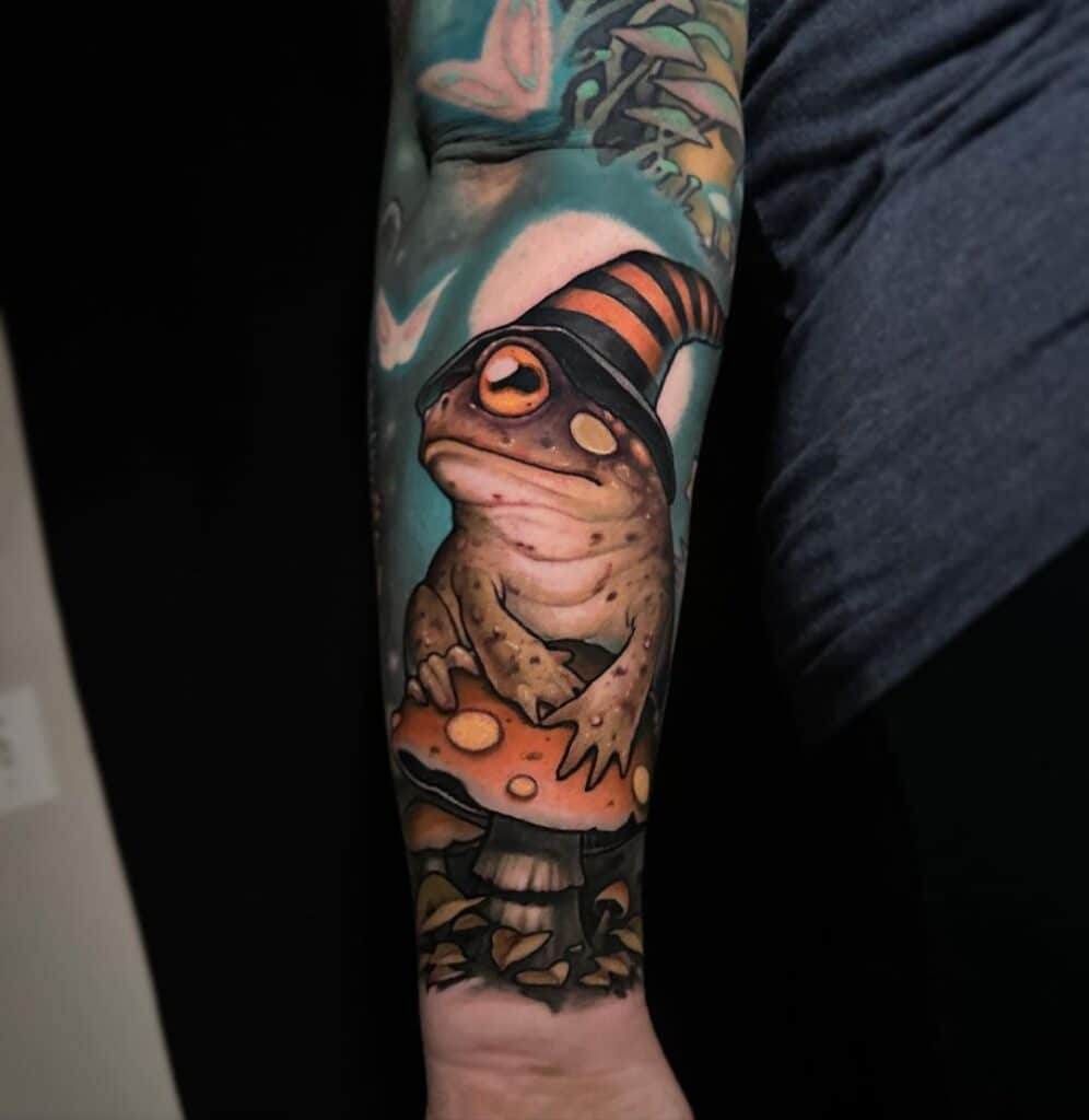 24 Frog Tattoo Designs For Your Protective Familiar