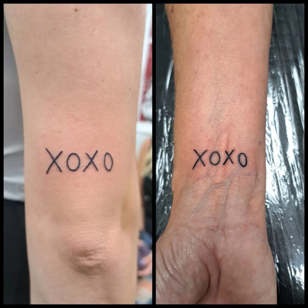 21 ideas de tatuajes XOXO para inspirar una nueva joya en tu piel
