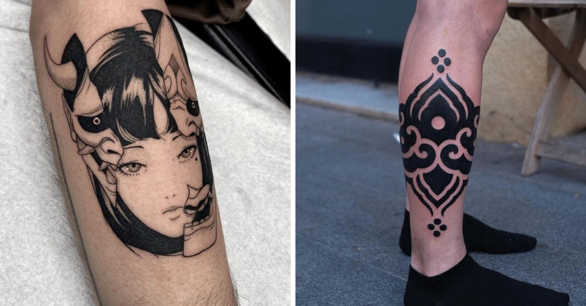 20 idee di tatuaggio blackwork per un effetto di grande impatto visivo