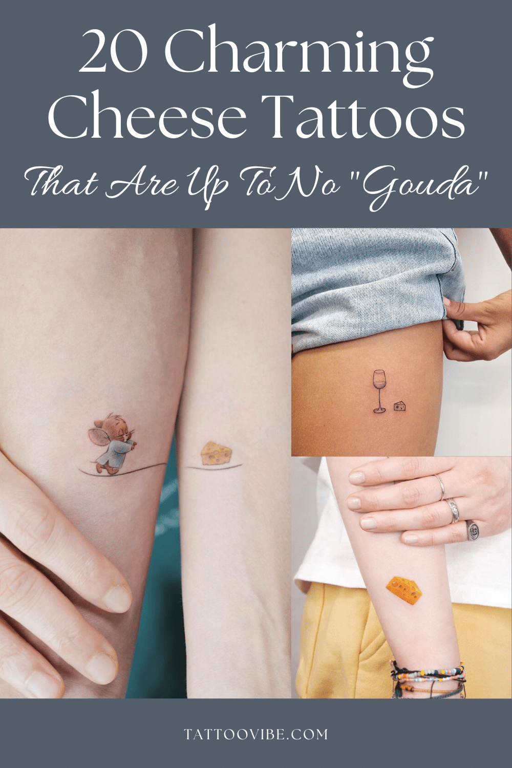 20 Tatuagens de Queijo Encantadoras que Não São Para Nenhum Gouda