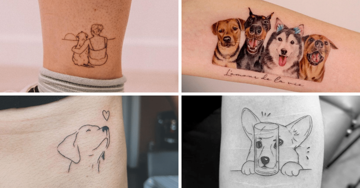 20 tatouages de chien pour rendre hommage à votre meilleur ami à fourrure