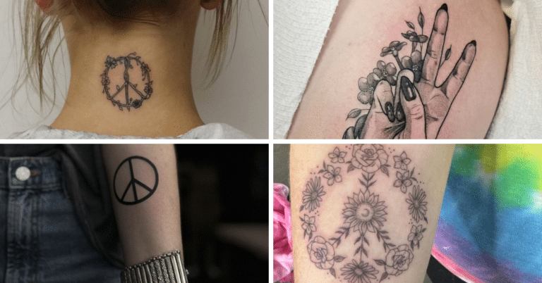 20 disegni di tatuaggi con il segno della pace per tutti i pacifisti