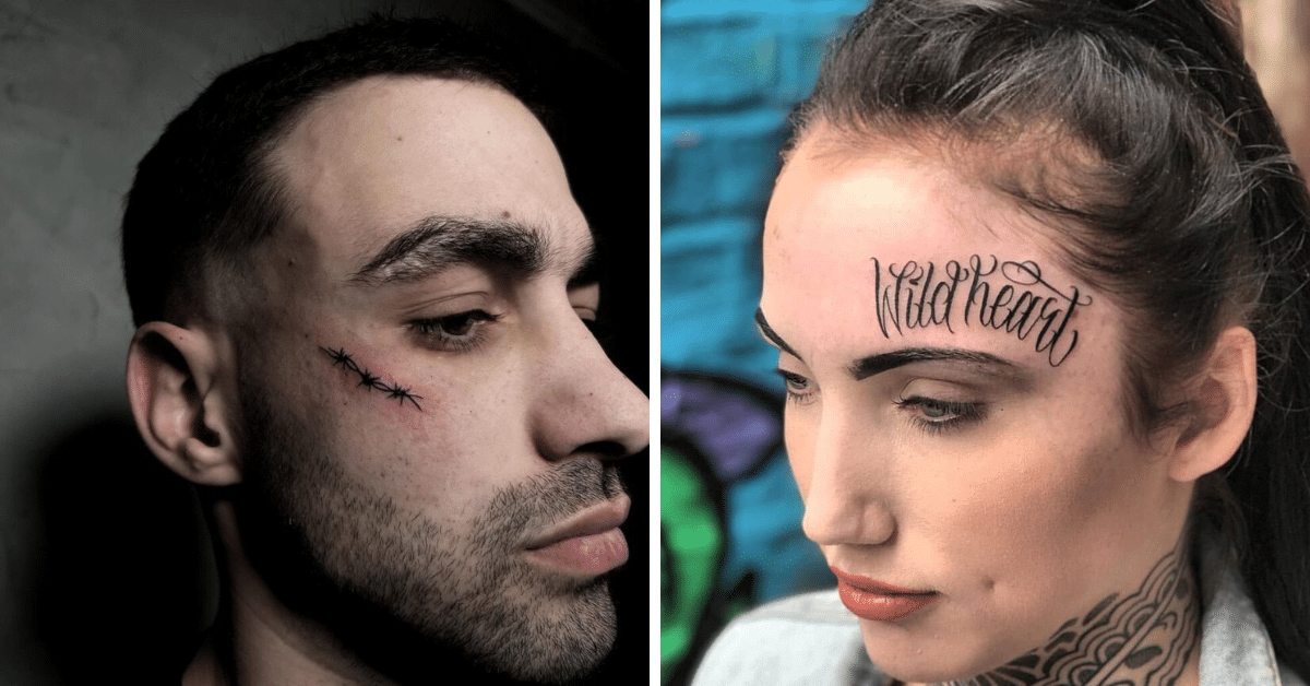 20 Stunning Face Tattoos For Hardcore Tattoo Enthusiasts